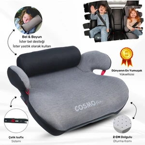 Cosmo Fix Isofix Yükseltici – Grey Crowns