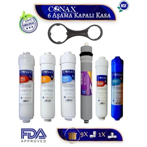 Kapalı Kasa Su Arıtma Cihazı Ekstra Mineral 6 Aşamalı Filtre Seti