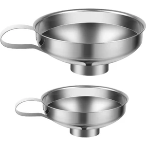 Paslanmaz Çelik Ev Geniş Ağız Huni Salatası Sospa Büyük Çapı Huni Reçel Gümüş Beyaz (Yurt Dışından)