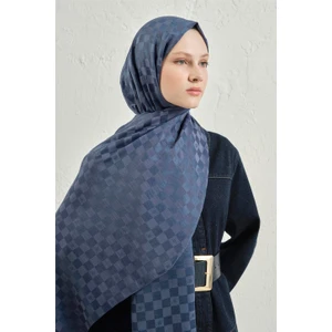 Elegance İpek Pamuk Dama Şal 02