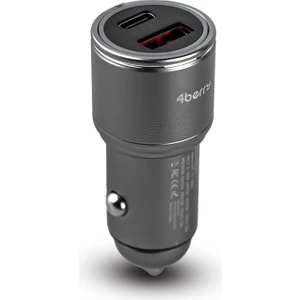 BS01 48W Metal Hızlı Araç Şarj Cihazı | Çift USB Pd & Qc 3.0 Destekli, Dayanıklı ve Kompakt Tasarım