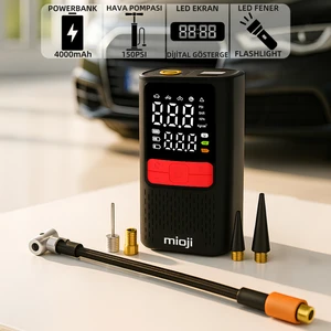 Mio 11C 4000mAh Taşınabilir Hava Pompası + Powerbank