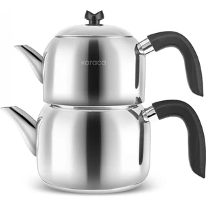 Laris Midi Boy Indüksiyon Tabanlı Çaydanlık Takımı Siyah