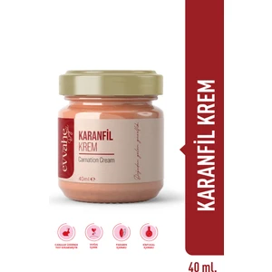 Doğal Karanfil Kremi 40 ml – Unisex, Bitkisel Yağ İçerikli, Yumuşatıcı ve Ferahlatıcı Cilt Bakım Kremi