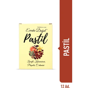 Pastil 12 adet(Zencefil, Karamürver, Propolis, C vitamini İçeren Pastil Takviye Edici Gıda)