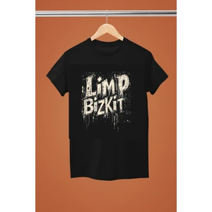 Lımp Bızkıt Baskılı Bisiklet Yaka Regular Kalıp %100 Pamuklu Kısa Kollu Tshırt