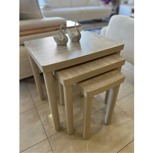 3lü Full Traverten Bohem Zigon Sehpa