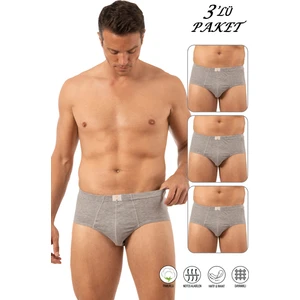 Özkan Underwear Özkan 0037 3'lü Paket Erkek Pamuklu Penye Süprem Esnek Rahat Slip Külot