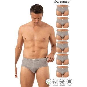 Özkan Underwear Özkan 0037 6'lı Paket Erkek Pamuklu Penye Süprem Esnek Rahat Slip Külot