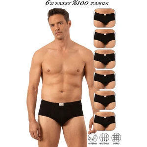 Özkan Underwear Özkan 0037 6'lı Paket Erkek Pamuklu Penye Süprem Esnek Rahat Slip Külot