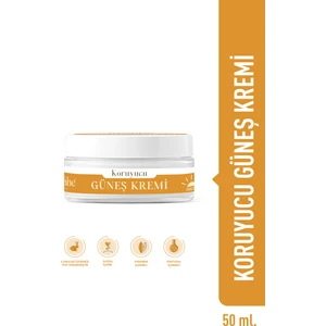 Evvahe Doğal Güneş Kremi 50 ml SPF 30 Hassas Ciltler için Nemlendirici Koruma
