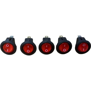 0-1 Yuvarlak Kırmızı Işıklı Düğme 5 Adet Fiyatıdır