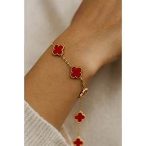 316L Paslanmaz Çelik Yonca Bileklik