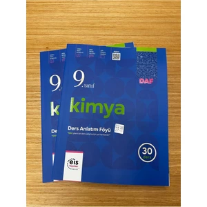 Eis 9. Sınıf Kimya Daf Ders Anlatım Föyleri 2025 Güncel Müfredat