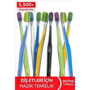 Ultra Soft Diş Etleri için Nazik Temizlik Yumuşak Diş Fırçası + Fırça Kabı Hediye