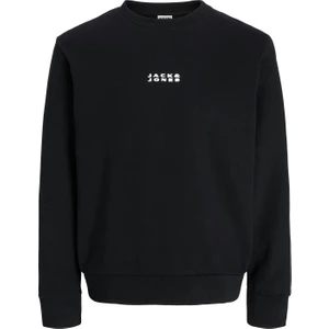 Jack Jones Küçük Yazı Baskılı Erkek Sweatshirt 12282821