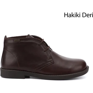 Kadın Kahve Kauçuk Taban Hakiki Deri Bot