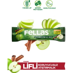 Vitamin & Meyve Bar - Elmalı ve Tarçınlı 35 gr x 12 Adet