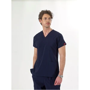 Uçak İş Giyim Lacivert U-Flex Likralı Yarasakol Tek Üst