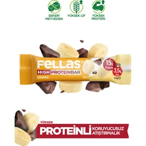 Yüksek Protein Bar - Muzlu 12 x 45 gr
