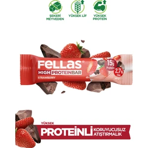 Yüksek Protein Bar - Çilekli 12 x 45 gr