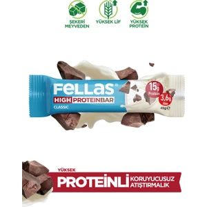 Klasik Yüksek Protein Bar 45 g x 12 Adet