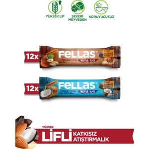 Meyve Bar 40 G Süper Ikili Kutu 24 Adet - Hind.cevizi &chia x 12 Adet + Karışık Kuruyemişli x 12 Adet