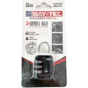 Şifreli Asma Kilit 32 mm Baytek MK2375