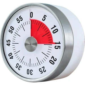 3 Inç Yuvarlak Mutfak Mekanik Zamanlayıcı Geri Sayım Sayımı Alarm Yemek Beyaz (Yurt Dışından)