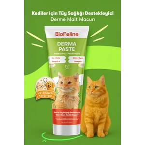 Kediler İçin Derma Malt Macun – Tüy Sağlığı Destekleyici 100g