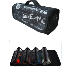 4 Bölümlü Astranot Kalem Çantası Kulplu