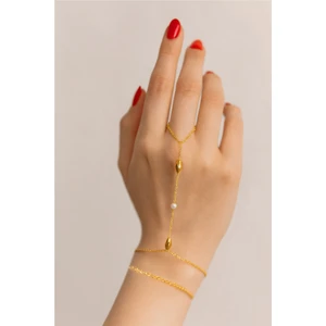 Altın Renk Kesik Silindir Inci Çelik Şahmeran - 3536