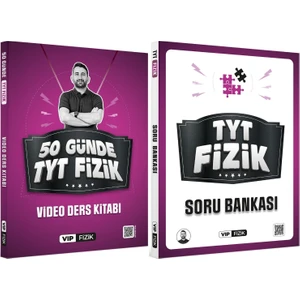 Kr Akademi Yayınları Vip Fizik Yayınları  Vip Fizik 50 Günde TYT Kampı Video Ders Kitabı ve TYT Fizik Soru Bankası Seti