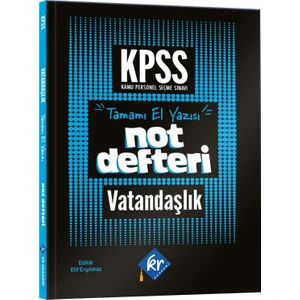 Kr Akademi Yayınları 2026 Önlisans- Lise KPSS Vatandaşlık Konu Anlatımlı Not Defteri