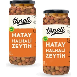 2'li Hatay Halhali Yeşil Zeytin 600 gr (300 gr x 2)