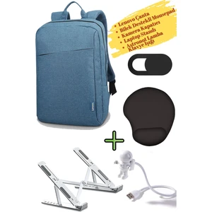 Sırt Çantası 15.6 Inç B210 Laptop Çantası, Kamera Kapatıcı, Laptop Standı, Mousepad, Klavye Lambası