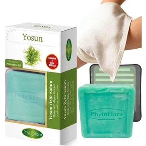 Phytoflora Yosun Özlü Sabun Kese ve Sabunluk Hediyeli