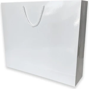 ABB Matbaa 10 Adet Beyaz Karton İpli Çanta (45X37X12)