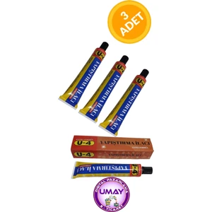 3 Adet Yapıştırma Ilacı (Deri, Kösele, Lastik, Kumaş Porselen Bakalit ve Ağaç Yapıştırıcı) [40 Gr]