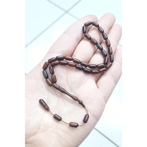 Iznik Işi Kınalı Kapsül Kesim Kahverengi Kuka Tesbih Hediyelik Günlük Aksesuar