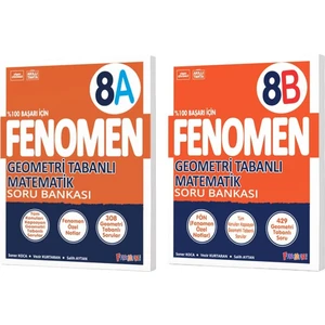 Fenomen Yayınları 2025 8. Sınıf A Serisi Geometri Soru Bankası- B Serisi Geometri Soru Bankası 2'li Set