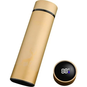 500ML Termos Su Şişesi Paslanmaz Çelik Termos Bardak LED Dijital Sıcaklık Göstergesi (Yurt Dışından)