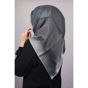 Düz Renk Kenarları Renk Geçişli Abiye Kehribar Eşarp