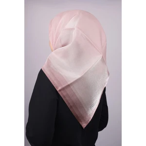 Düz Renk Kenarları Renk Geçişli Abiye Kehribar Eşarp