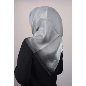 Düz Renk Kenarları Renk Geçişli Abiye Kehribar Eşarp