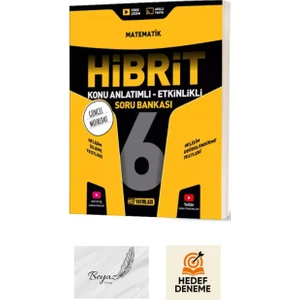 Hız 6.sınıf Hibrit Matematik Konu Anlatımlı Soru Bankası Hedef Deneme