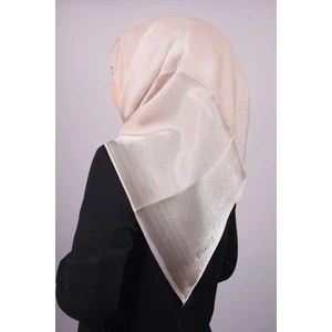 Düz Renk Kenarları Renk Geçişli Abiye Kehribar Eşarp