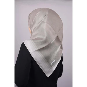 Düz Renk Kenarları Renk Geçişli Abiye Kehribar Eşarp