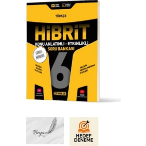Hız 6.sınıf Hibrit Türkçe Konu Anlatımlı Soru Bankası Hedef Deneme