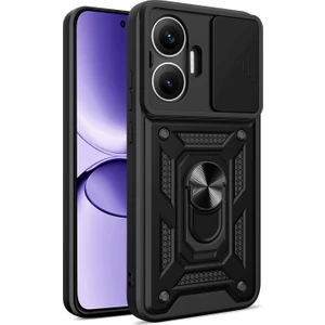 LR Joyful Xiaomi Poco F7 5g Pc + Tpu Ayaklı Telefon Kılıfı ve Kayar Kamera Kapağı (Yurt Dışından)